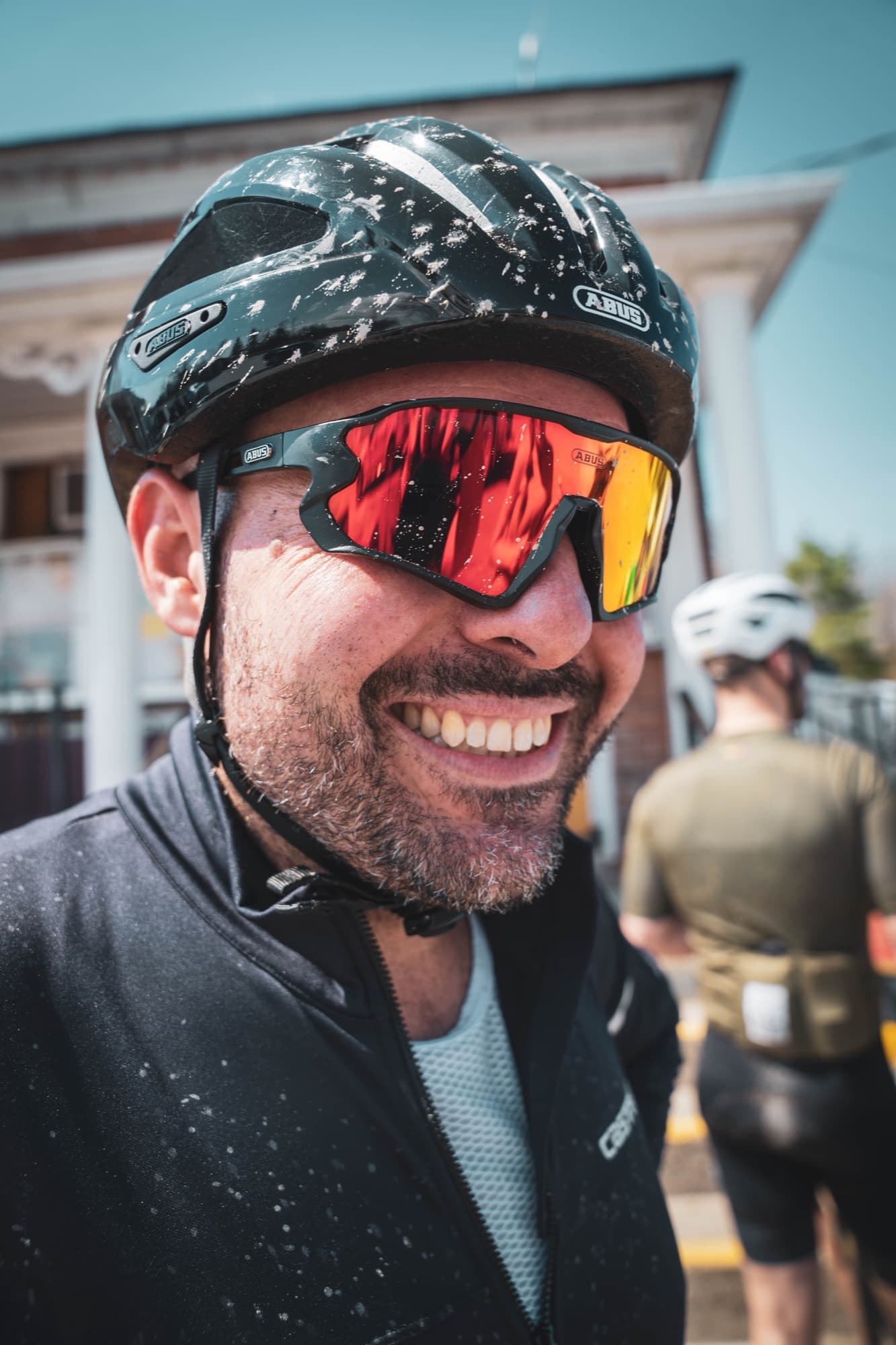 All smiles at the finish