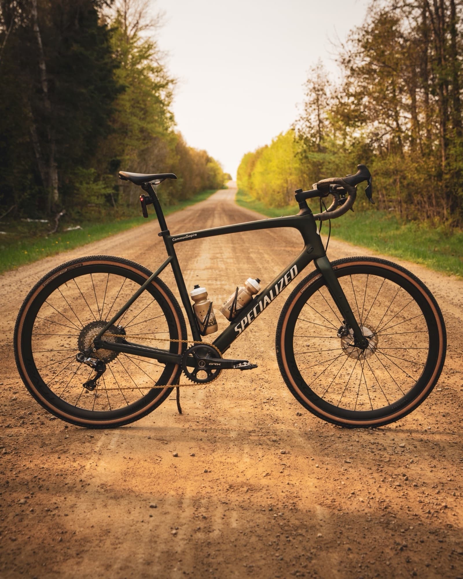 Gravel bike, gravel road, nothing else for miles