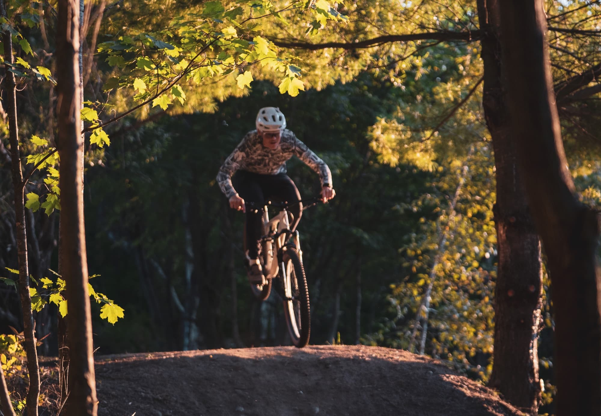 Getting air on the jump line