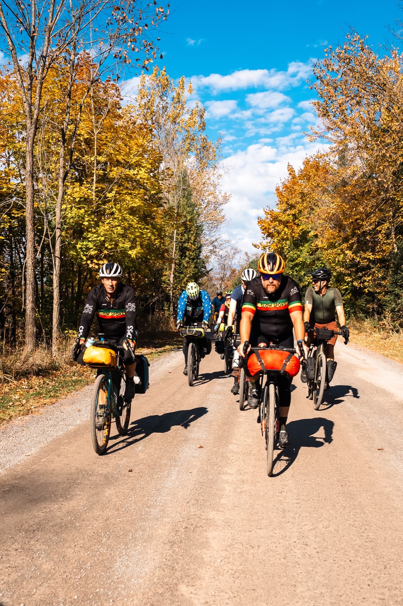 Rolling out on a bikepacking weekend