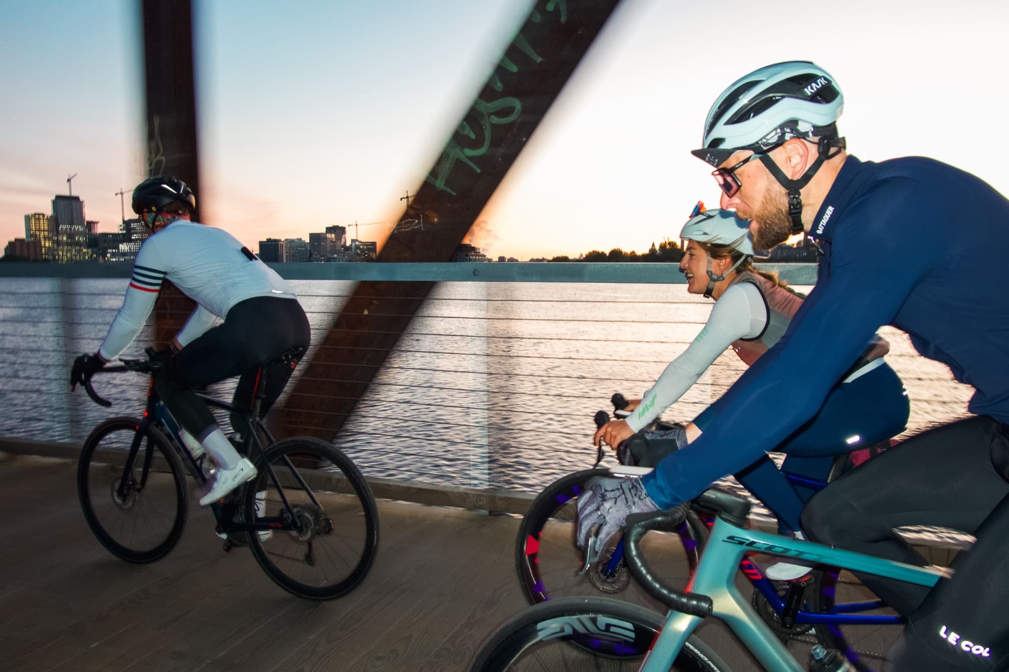 Crossing the Chief William Commanda Bridge at sunrise