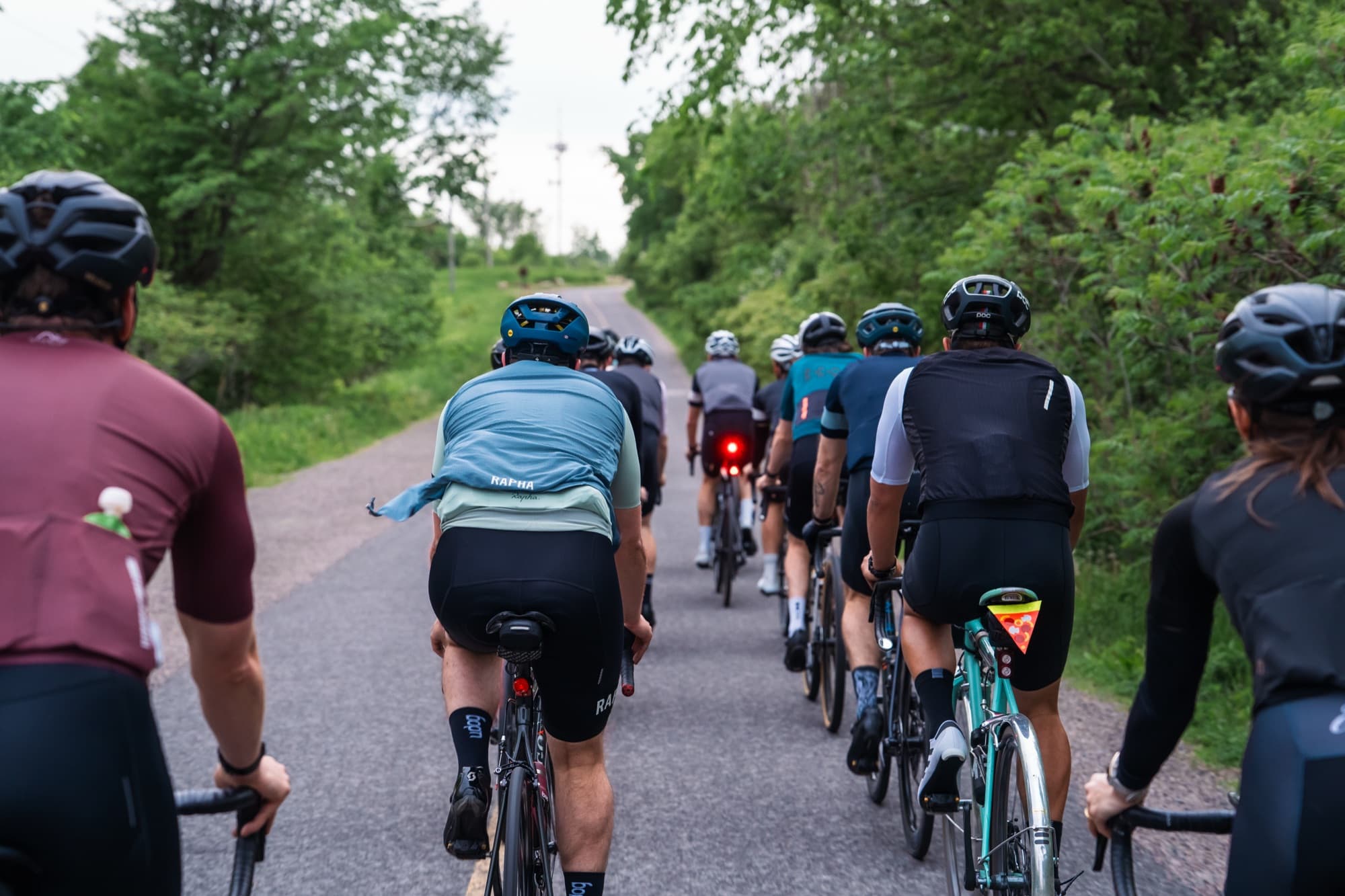 In the bunch on the parkway