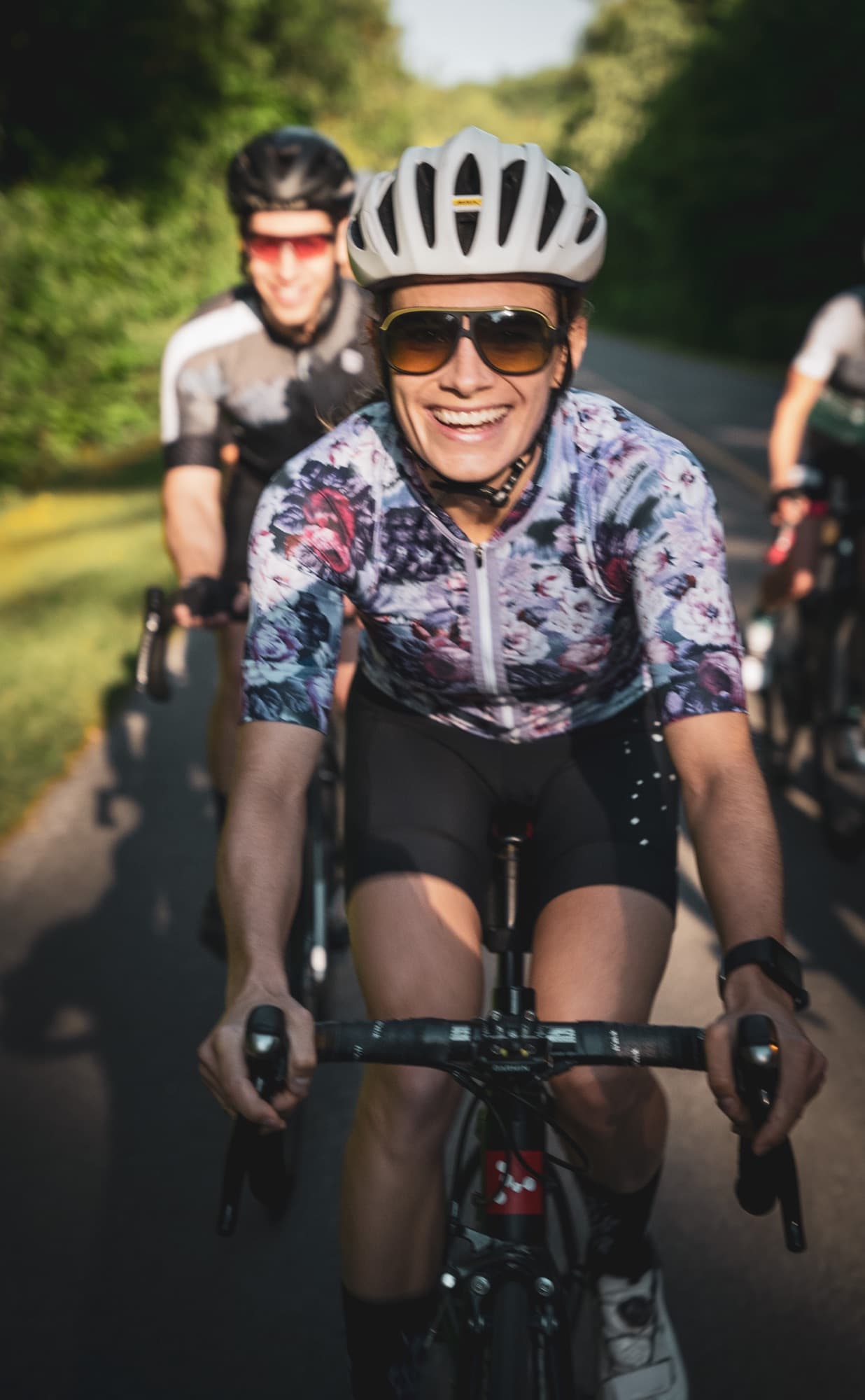 All smiles on the parkway