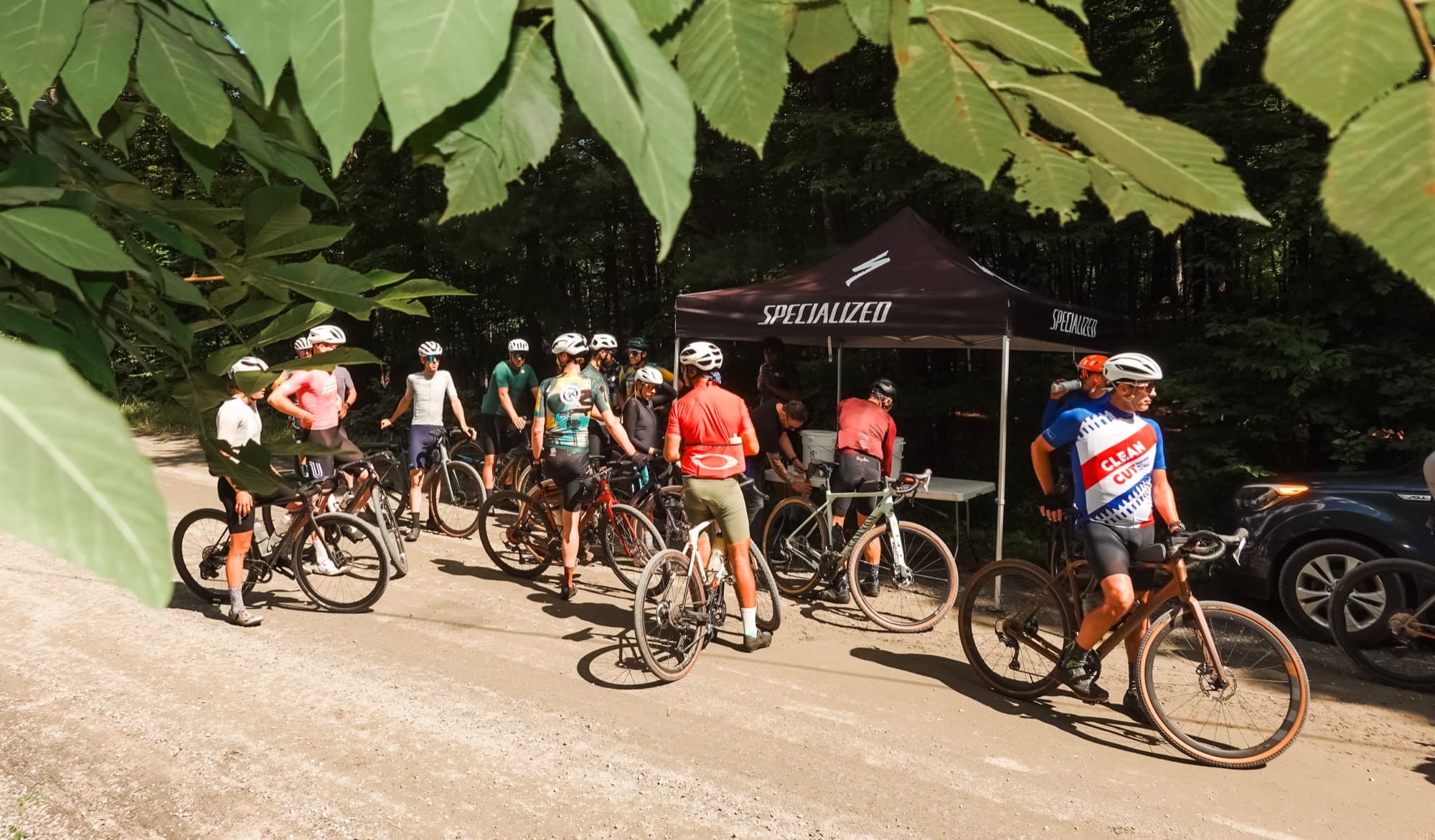 Aid station at the sugar shack