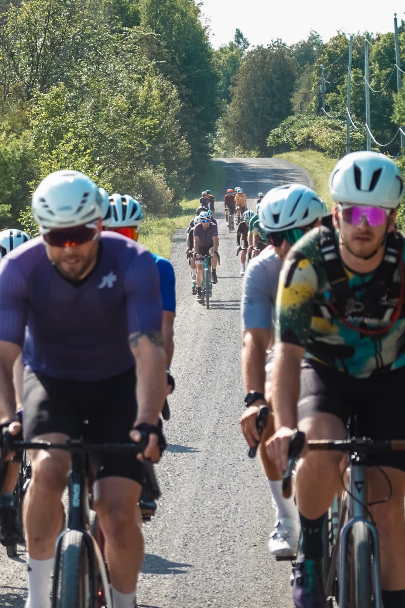 The bunch rolls through