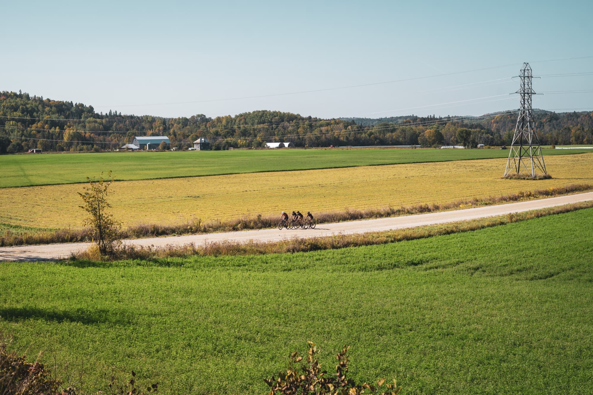 Across the valley floor