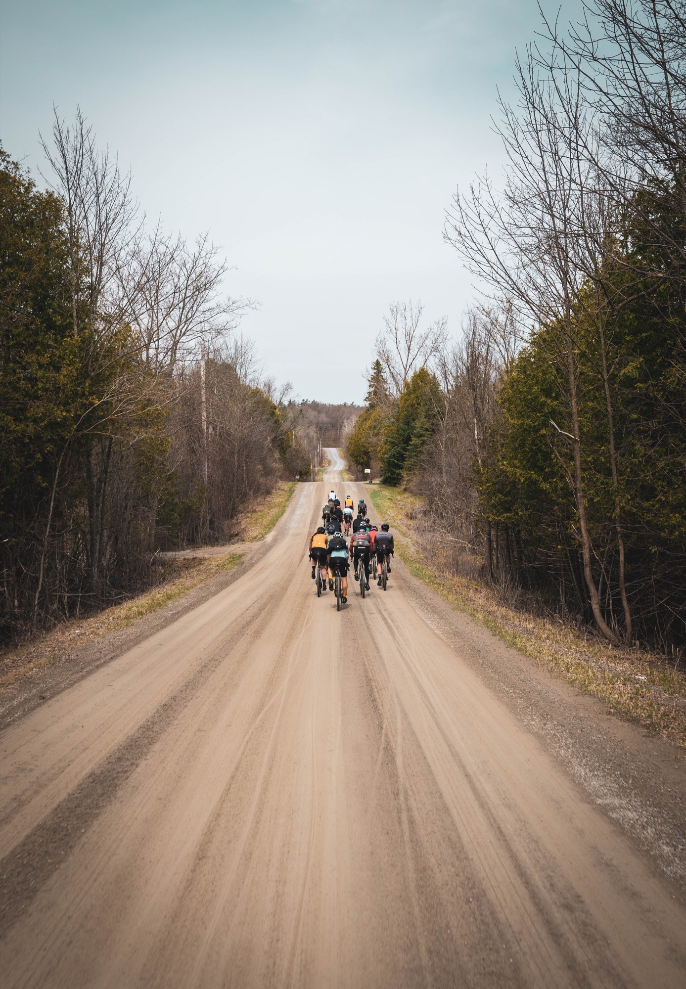 Long gravel straights outside Almonte
