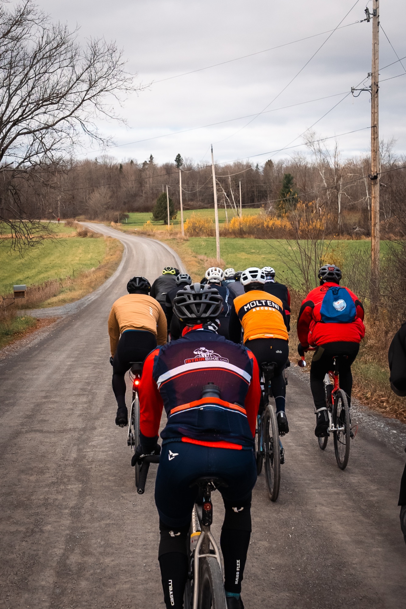 Bundled up for a cold November ride