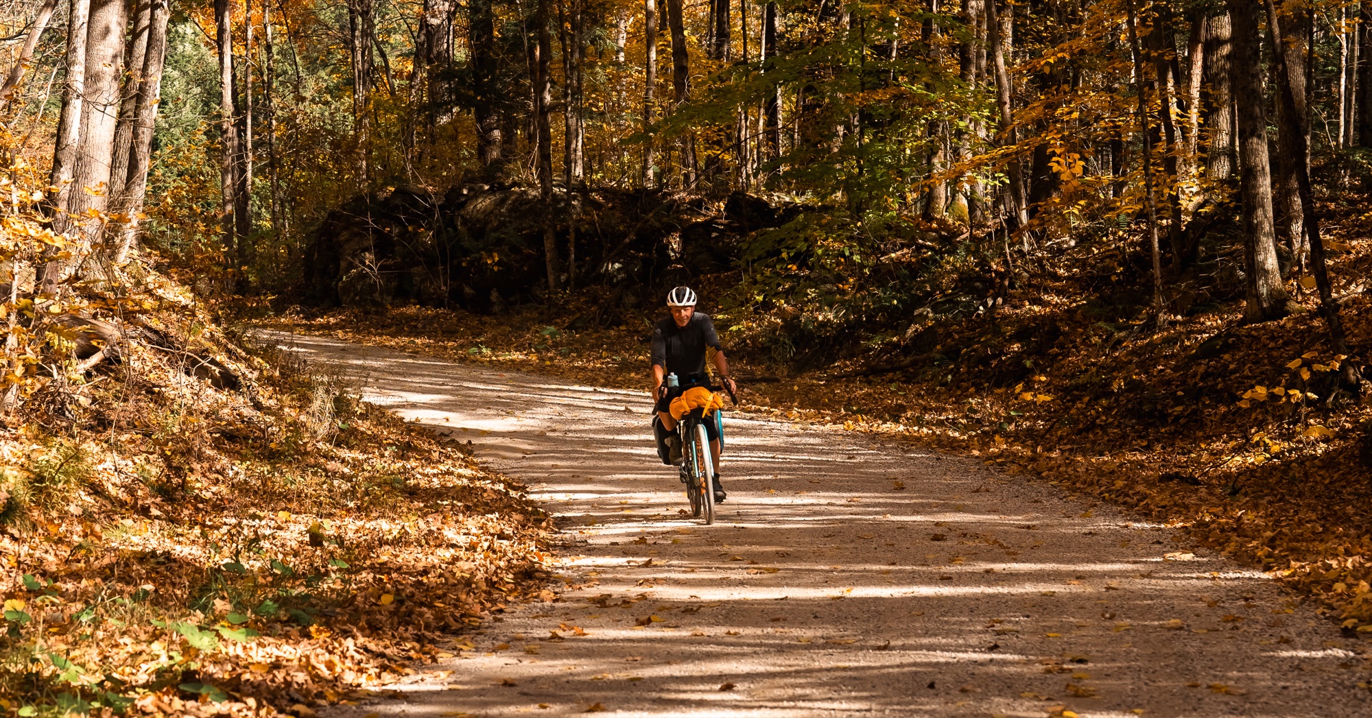 Quiet gravel through the woods in Lanark County