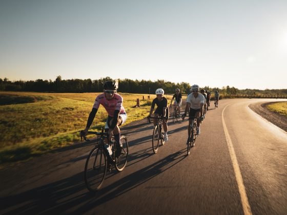 Cyclists in Ottawa on a group ride