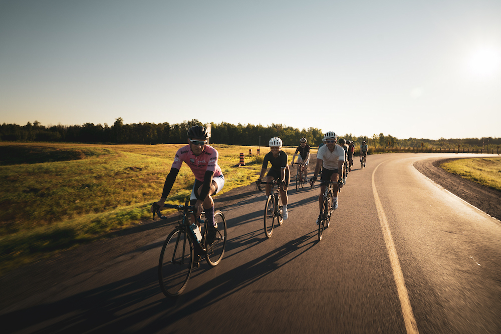 Cyclists in Ottawa on a group ride